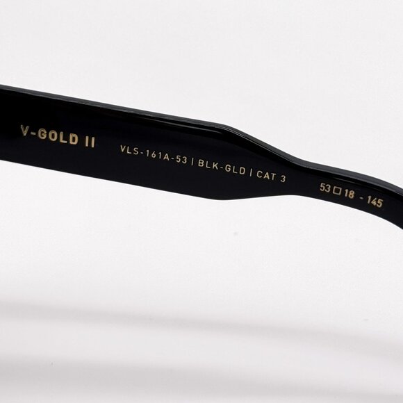 NEW VALENTINO SUNGLASSES WOMEN BLACK V-GOLD-II VLS-161A EYEWEAR VALENTINO main image 8